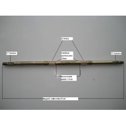 oś tylna  ATV 110 (goła)