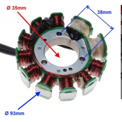 STATOR ISKROWNIK 11 CEWEK ATV 200/250cc/ Kingway Challenger 200